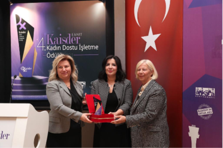 <p><b><span style="font-size: 18px;">KAİSDER "Kadın Dostu İşletme" Ödülü Sahibini Buldu</span></b></p><p><font color="#000000"><span style="font-size: 14px;"><b>﻿</b></span><span style="font-family: Roboto, sans-serif; font-size: 14px;">4.sünü gerçekleştirilen "KADIN DOSTU İŞLETME" Ödülünün sahibi bu yıl ARDEN Medikal A.Ş. oldu.</span></font></p><p style="overflow-wrap: break-word; margin-bottom: 0px; zoom: 1; padding: 0px 0px 16px; font-family: Roboto, sans-serif; font-size: 16px;"><font color="#000000"><span style="font-size: 14px;">Firmayı temsilen Genel Müdür Sn. Mine İlhan’ın yer aldığı bu törende programa Ankara Sanayi Odası, Ankara Ticaret Odası ve Ankara Kent Konseyi Başkanlarının yanı sıra KAİSDER Yönetim Kurulu Üyeleri ve KAİSDER Üyeleri katıldı.&nbsp;</span></font></p><p><br></p>